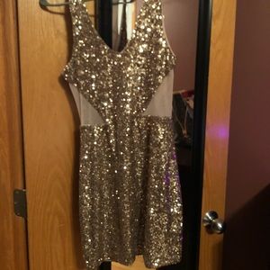 Gold Sparkly New Years Dress